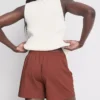 Shorts met textuur en trekkoord
