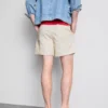 Shorts met textuur en trekkoord