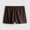Shorts met textuur en trekkoord