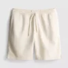 Shorts met textuur en trekkoord