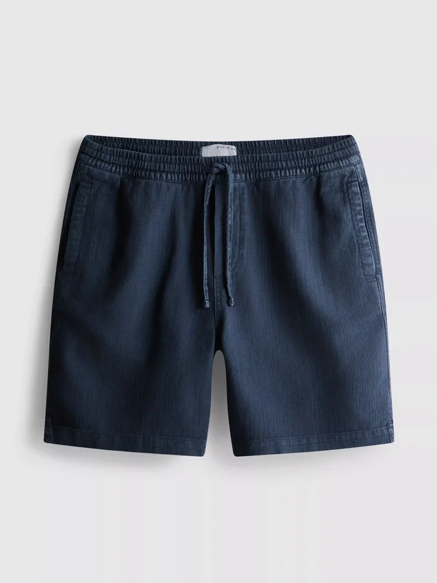 Shorts met textuur en trekkoord