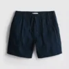 Shorts met textuur en trekkoord