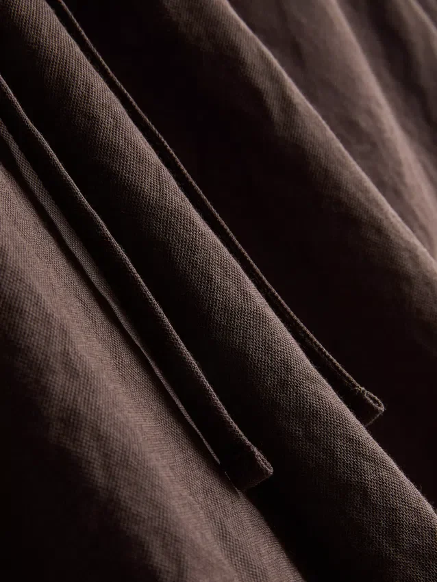 Shorts met textuur en trekkoord