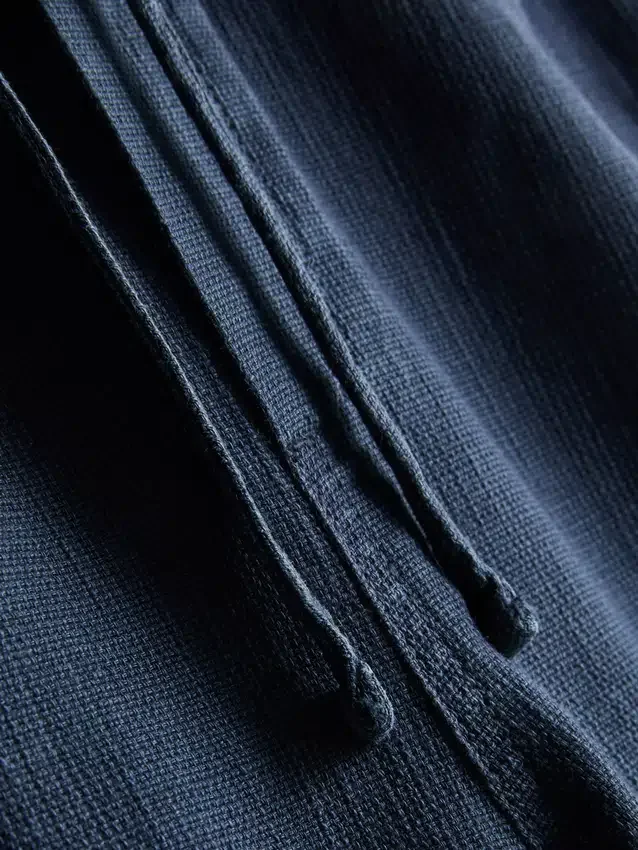Shorts met textuur en trekkoord