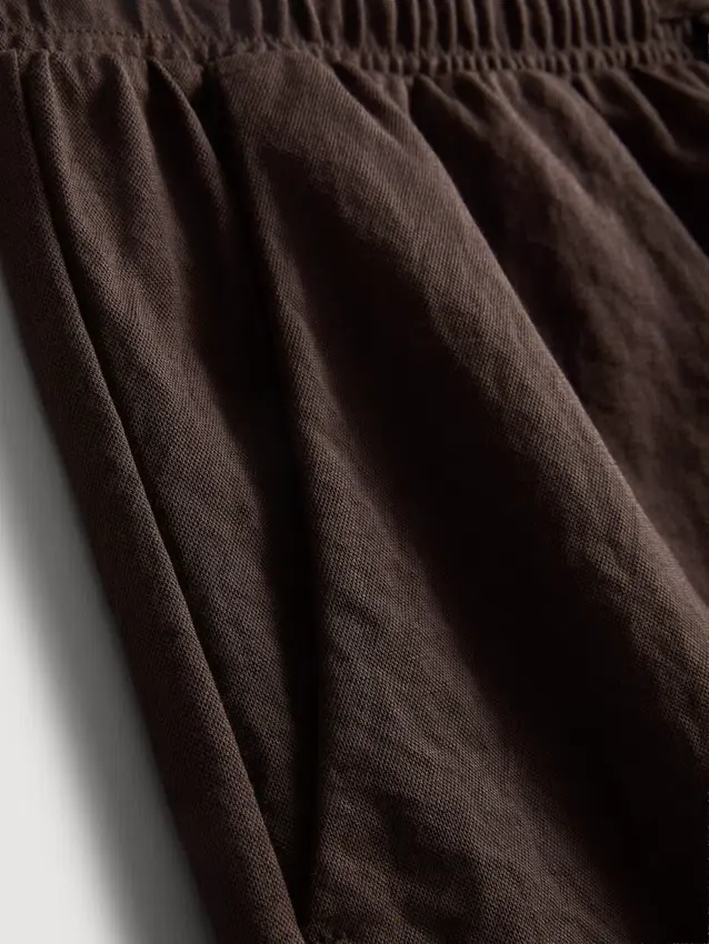 Shorts met textuur en trekkoord