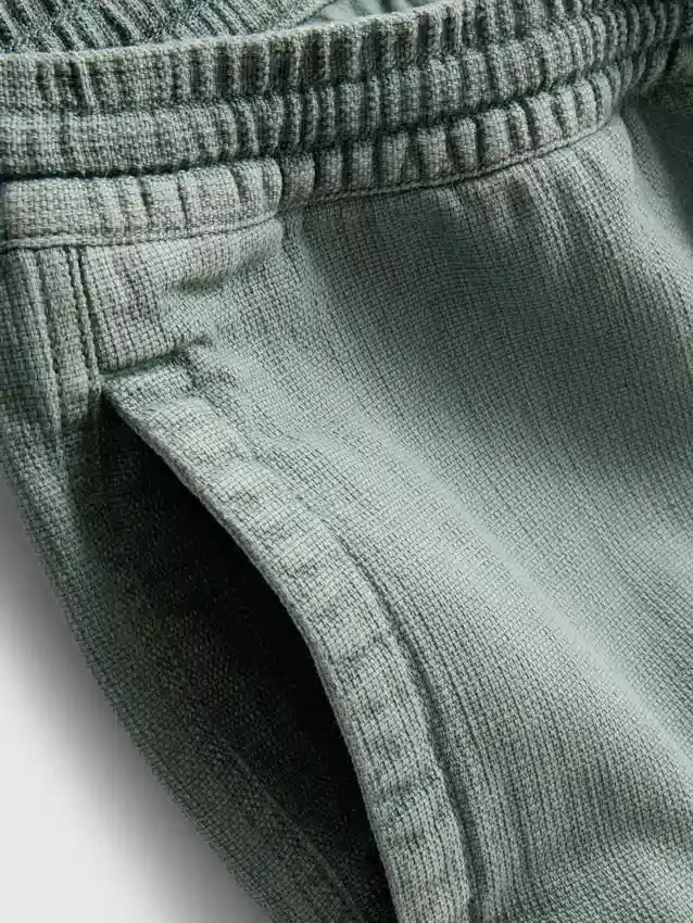 Shorts met textuur en trekkoord