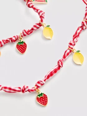 Sieraden-set met fruitbedeltjes