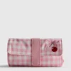 Sieradenzakje met gingham-patroon