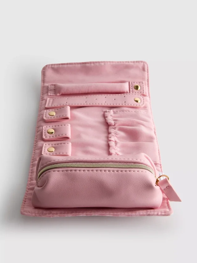 Sieradenzakje met gingham-patroon