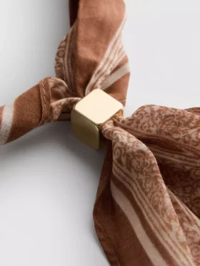 Sjaal met diamantprint