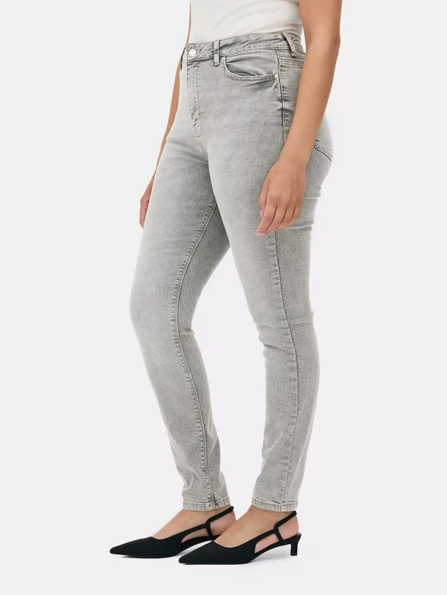 Skinny jeans met hoge taille
