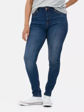Skinny jeans met hoge taille