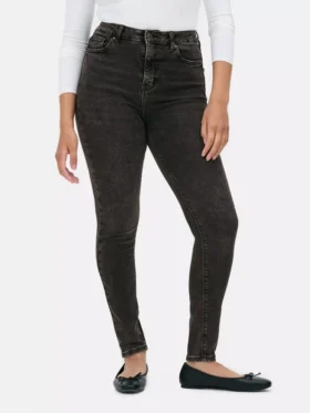 Skinny jeans met hoge taille