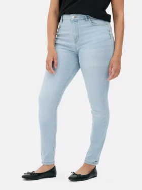 Skinny jeans met hoge taille