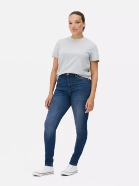 Skinny jeans met hoge taille
