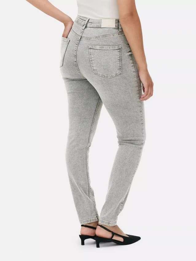 Skinny jeans met hoge taille