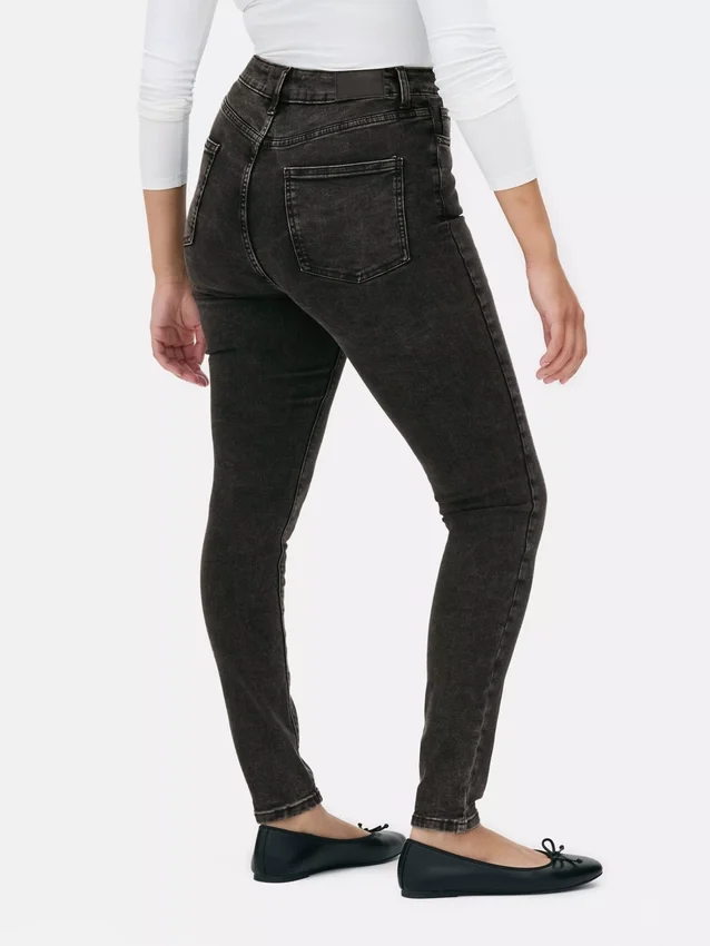 Skinny jeans met hoge taille