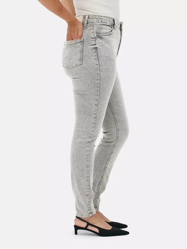 Skinny jeans met hoge taille