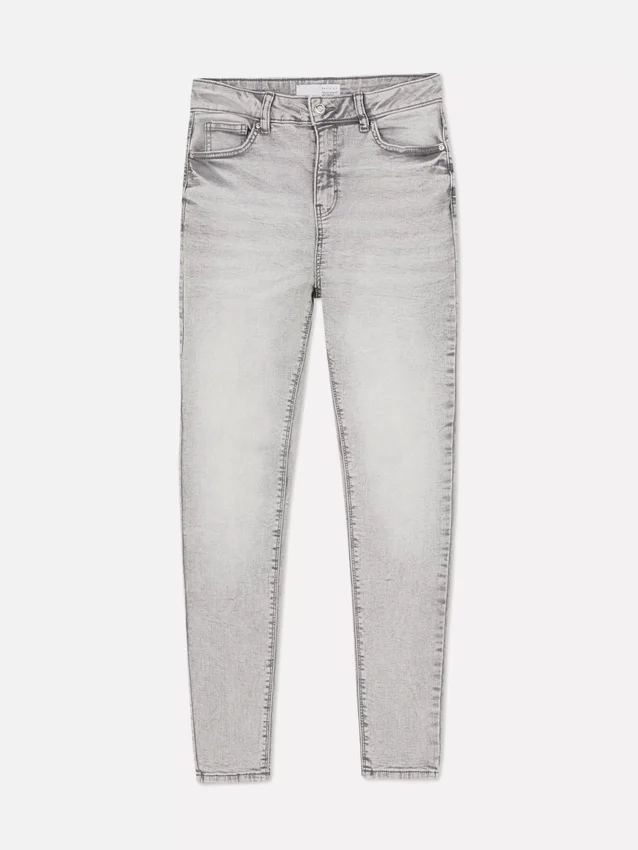 Skinny jeans met hoge taille