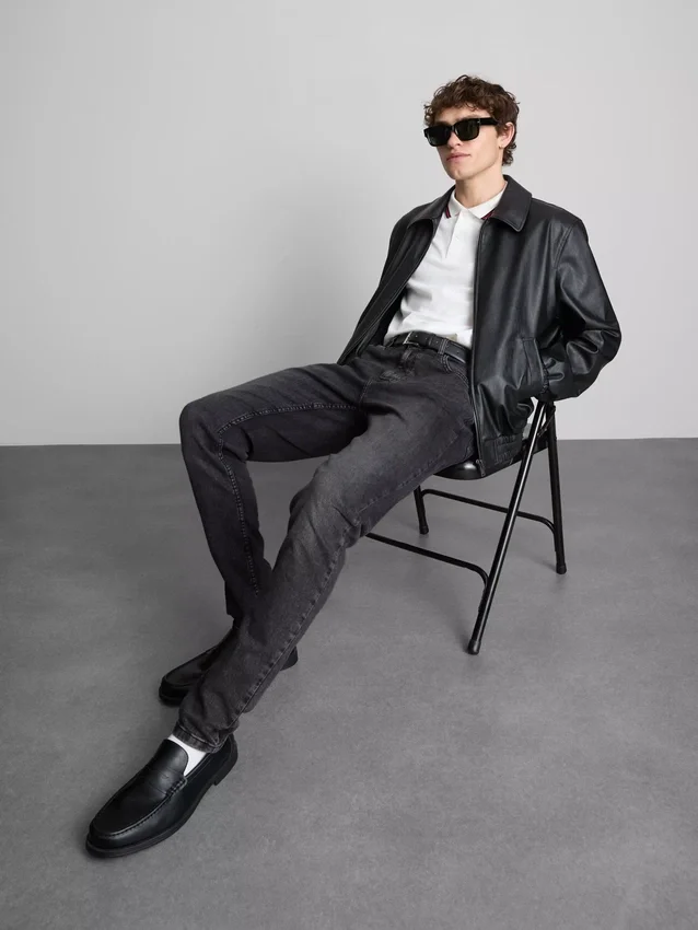 Skinny jeans met middelhoge taille