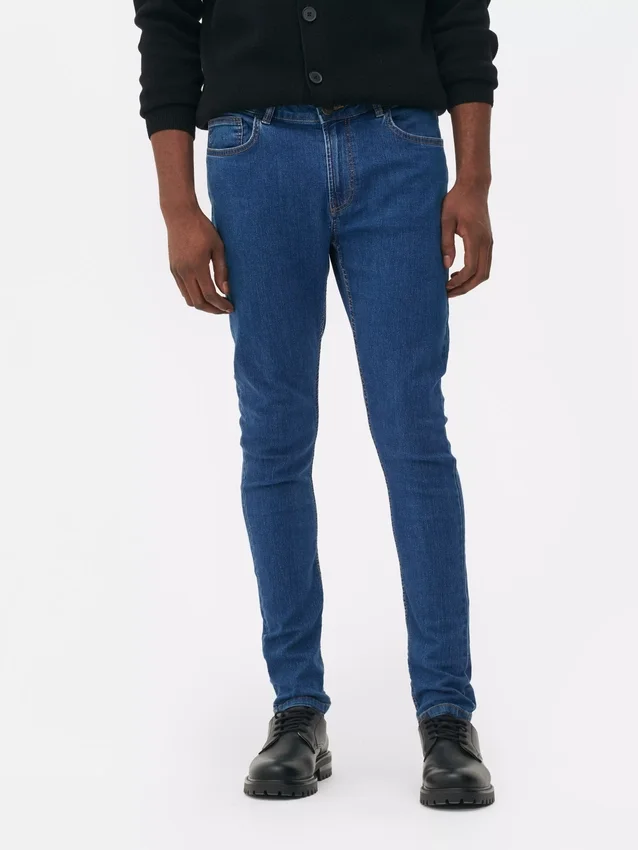 Skinny jeans met middelhoge taille