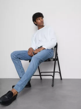 Skinny jeans met middelhoge taille