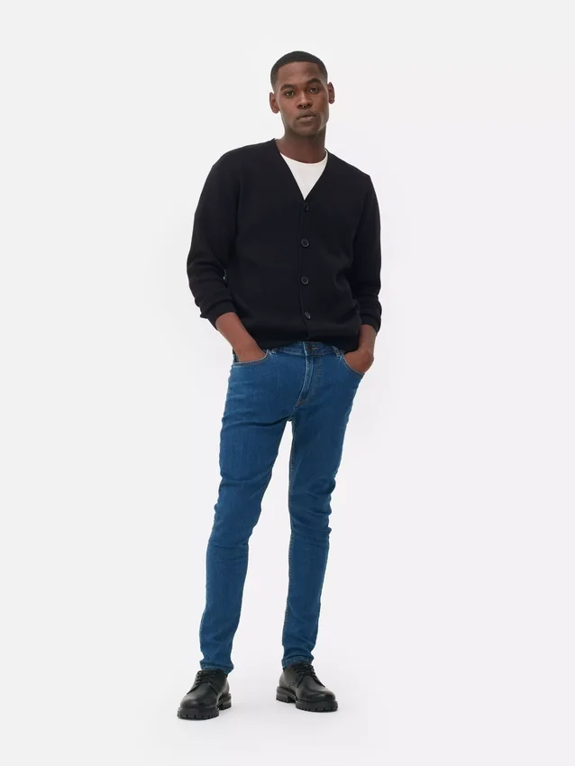 Skinny jeans met middelhoge taille