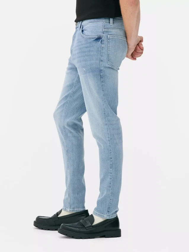 Skinny jeans met middelhoge taille