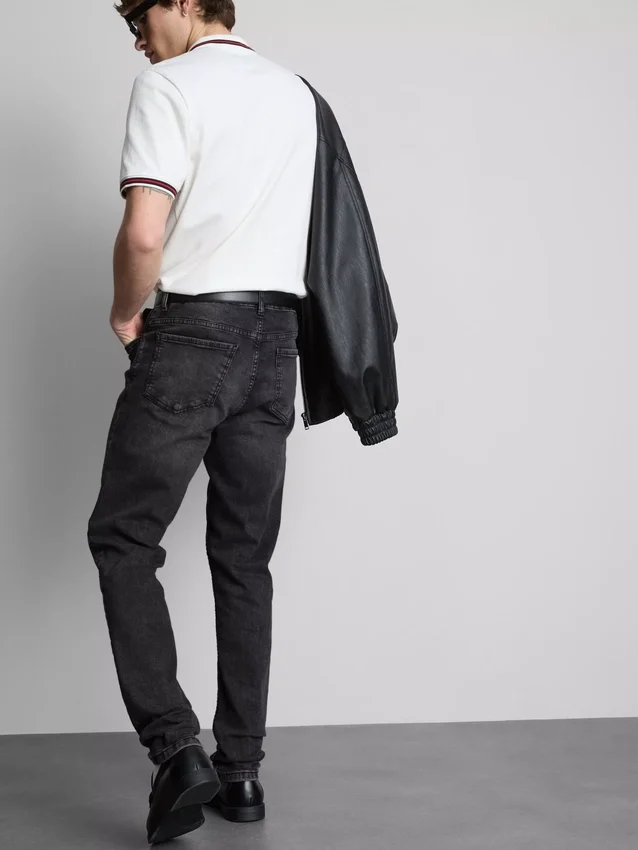 Skinny jeans met middelhoge taille