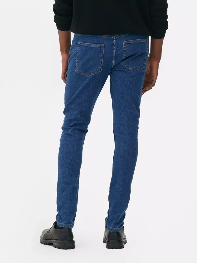 Skinny jeans met middelhoge taille