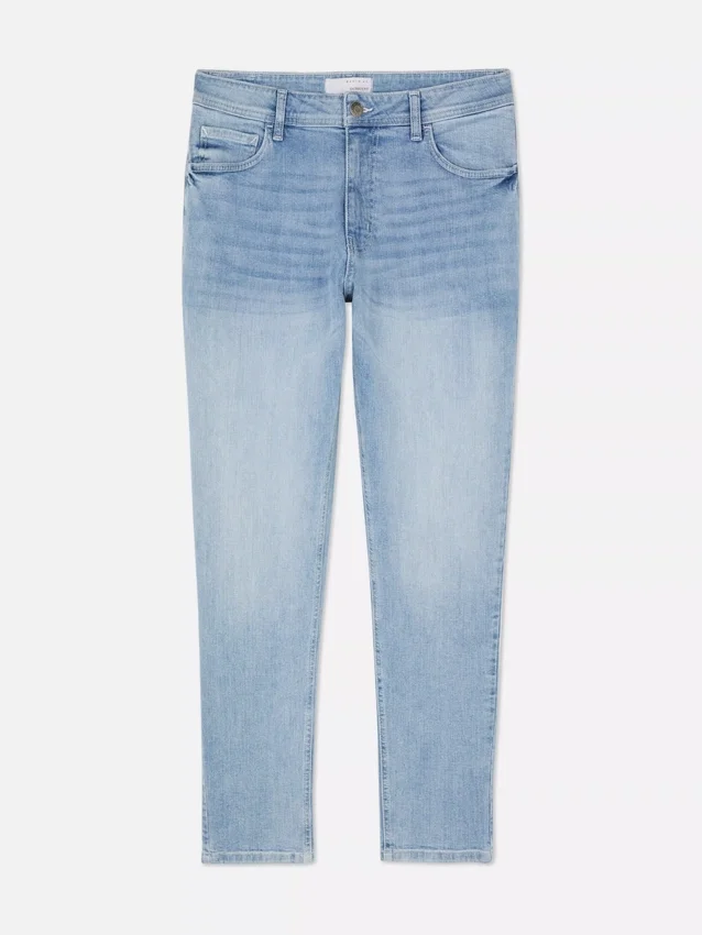 Skinny jeans met middelhoge taille
