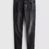 Skinny jeans met middelhoge taille