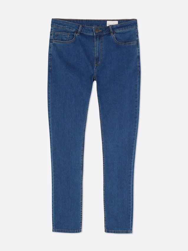 Skinny jeans met middelhoge taille