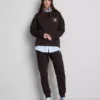 Skinny joggingbroek van katoenmix met print
