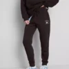 Skinny joggingbroek van katoenmix met print