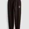 Skinny joggingbroek van katoenmix met print