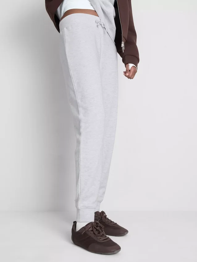 Skinny joggingbroeken van katoenmix