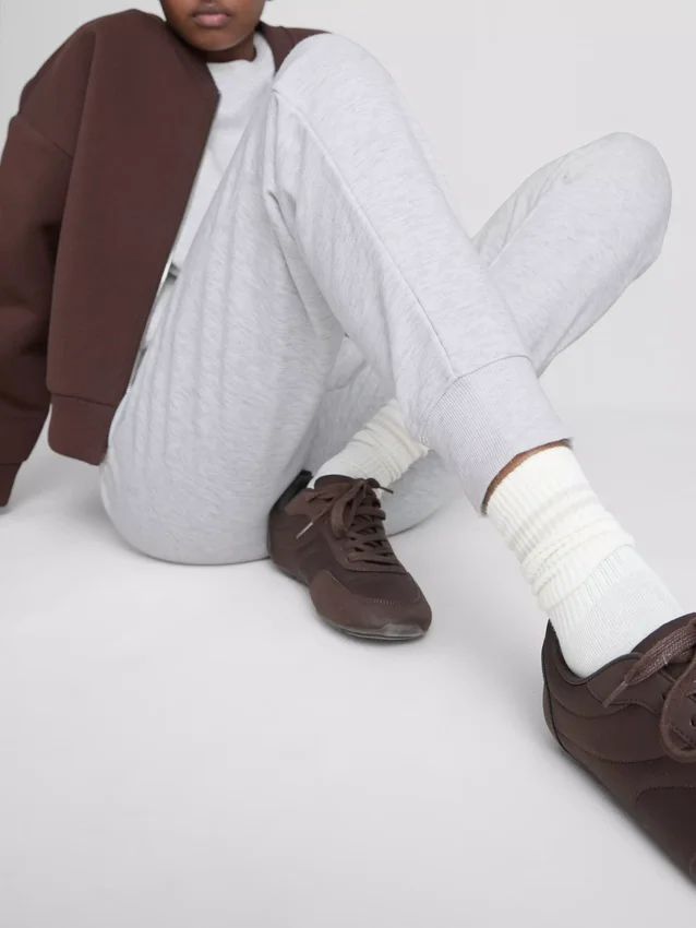 Skinny joggingbroeken van katoenmix