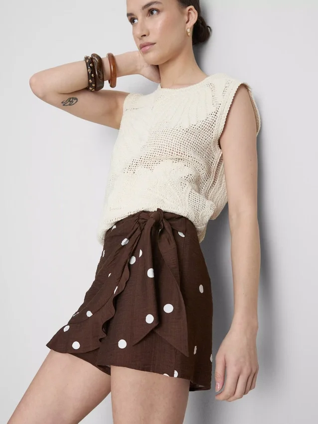 Skort met stippen