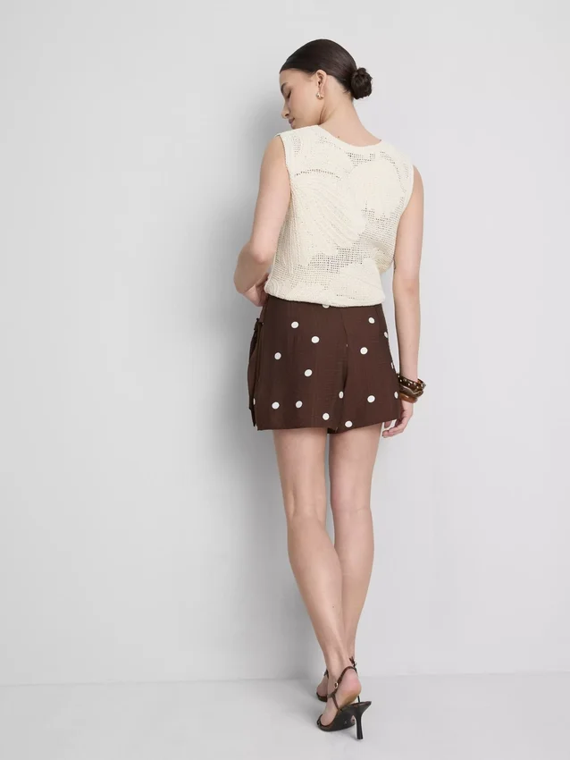 Skort met stippen