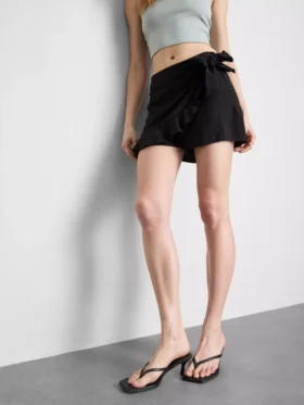 Skort met strikbandjes