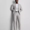 Slim fit broek met dobby-textuur