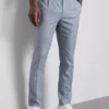 Slim fit broek met dobby-textuur