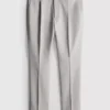 Slim fit broek met dobby-textuur