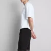 Slim-fit denimshort met middelhoge taille