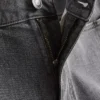 Slim-fit denimshort met middelhoge taille
