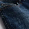 Slim-fit denimshort met middelhoge taille