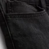 Slim-fit denimshort met middelhoge taille