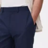 Slim fit formele broek van twill