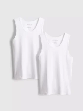 Slim fit geribbeld hemdje